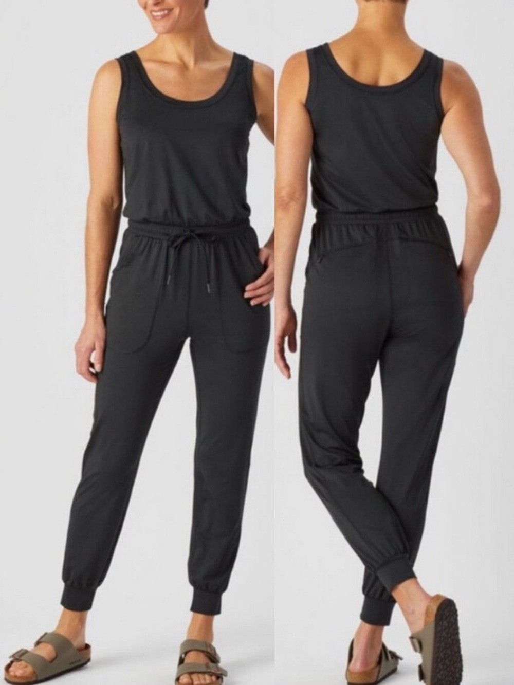 DULUTH Trading Co Armachillo Periwinkle Gorpcore Outdoors Drawstring Jumpsuit